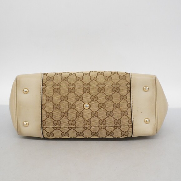 Gucci GG Canvas Sherry Line Tote Bag 257061 Brown Women's - Picture 3 of 16